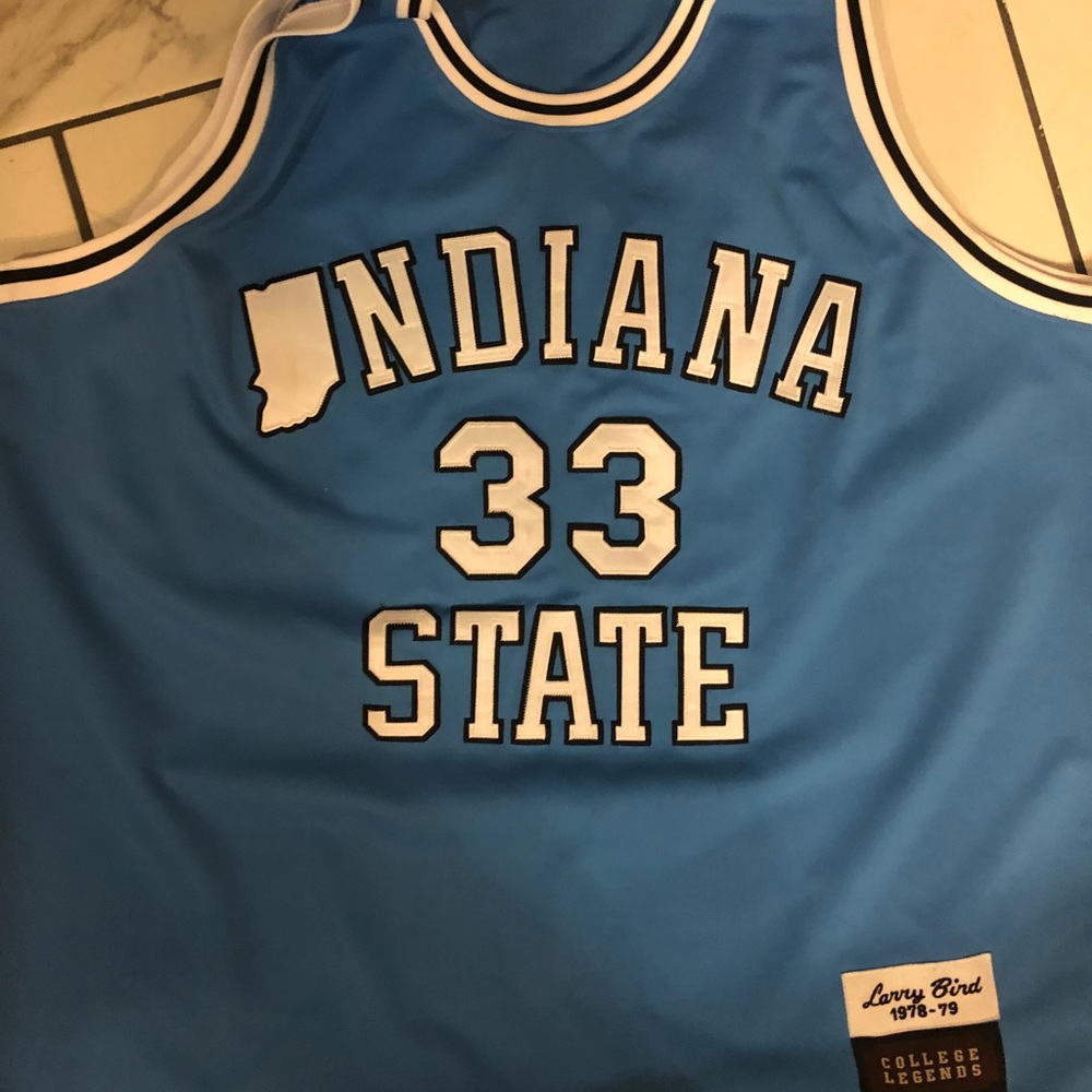 Authentic Larry bird college jersey